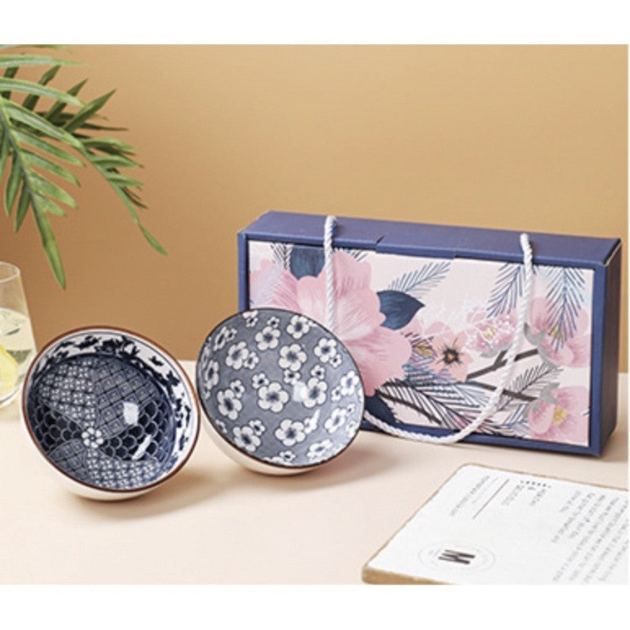 ANJU アンジュ 【Free Gift】Traditional Japanese Style Rice Bowl Ceramic Mangkuk Set Ceramik Soup Bowl Tableware Christmas Gift