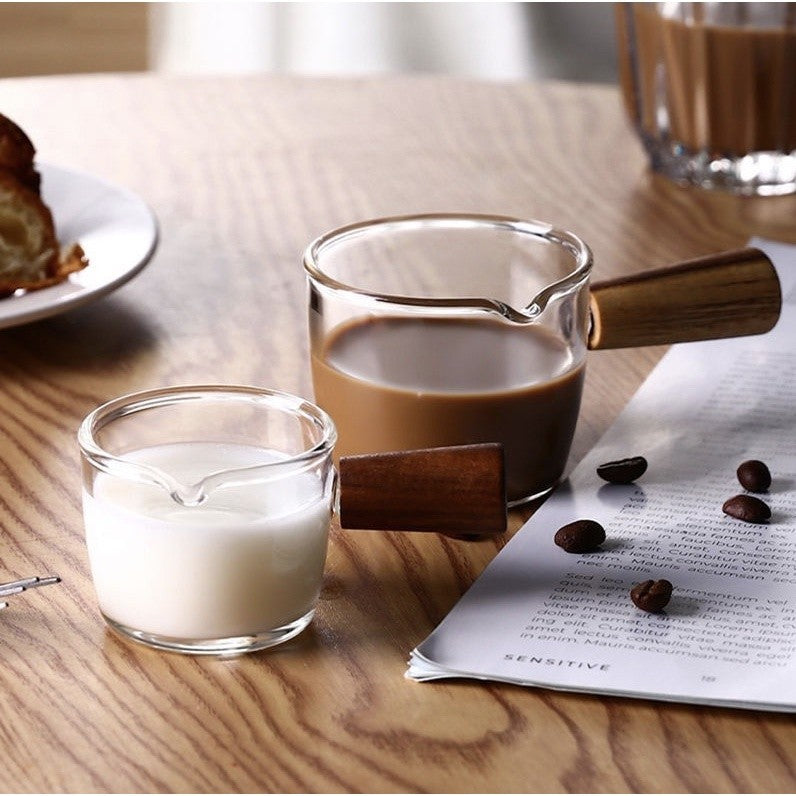 (Ready Stock)Coffee Espresso Shot Glass Double Mouthed Heat Resistance with Measuring Line 30ml 60ml 75ml