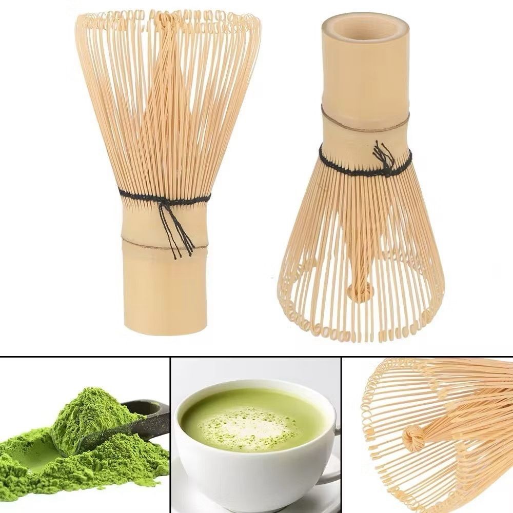 1PC Bamboo Chasen Japanese Matcha Whisk Brush Tool For Green Tea Powder