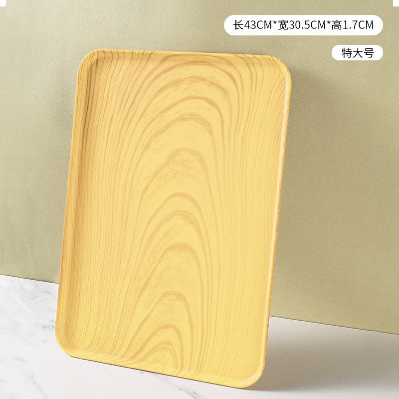 Thicken Bamboo Serving Food Tray Tea Tray Wooden Tray Zen Decoration Japanese Style Tray Fruit Platters Dinner Plate木质托盘