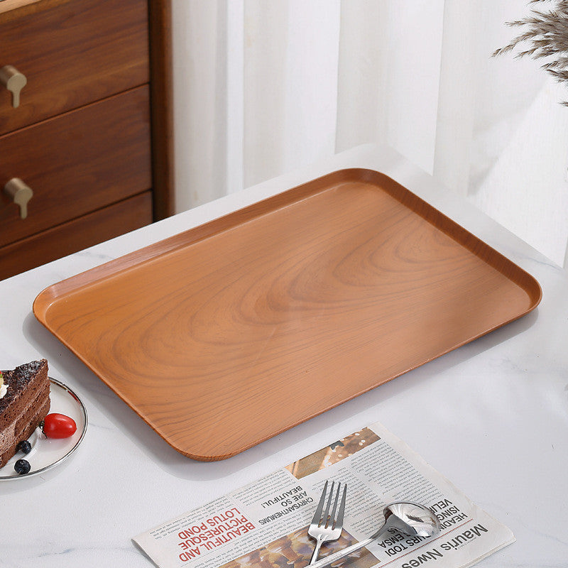 Thicken Bamboo Serving Food Tray Tea Tray Wooden Tray Zen Decoration Japanese Style Tray Fruit Platters Dinner Plate木质托盘