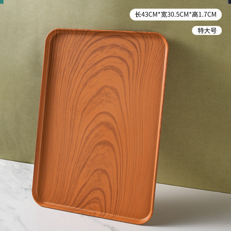 Thicken Bamboo Serving Food Tray Tea Tray Wooden Tray Zen Decoration Japanese Style Tray Fruit Platters Dinner Plate木质托盘