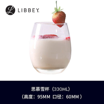 [READY STOCK] Ins Nordic Transparent Drink Glass Cup Soda Water Cup Ice Coffee Cup Juice Cup Whiskey Beer