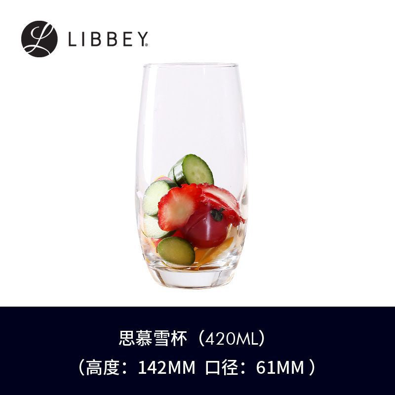 [READY STOCK] Ins Nordic Transparent Drink Glass Cup Soda Water Cup Ice Coffee Cup Juice Cup Whiskey Beer