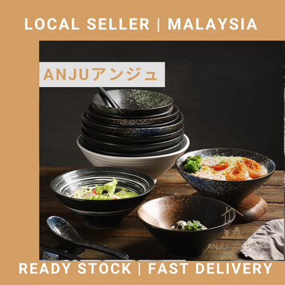 7/8 inch Japanese Ceramic Ramen Bowl Tableware