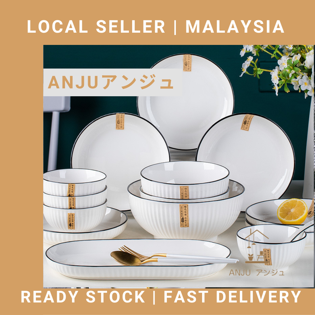 YAMADA Japanese Style Premium Ceramic Dinnerware Set