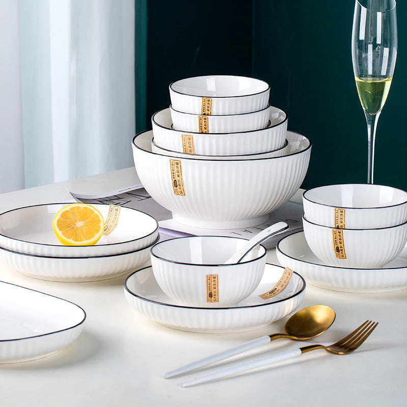 YAMADA Japanese Style Premium Ceramic Dinnerware Set