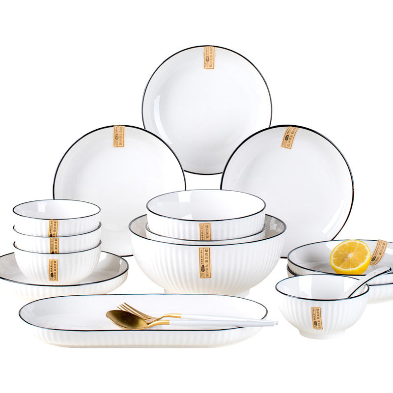 YAMADA Japanese Style Premium Ceramic Dinnerware Set