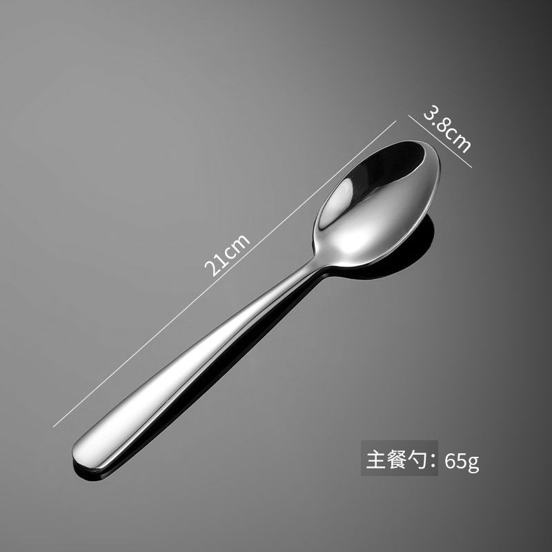 【Heavy】HOTEL Stainless Steel Cutlery Table Dinner Spoon Fork Steak Knife Dessert Soup Coffee Cake Tea Cutleries Sudu