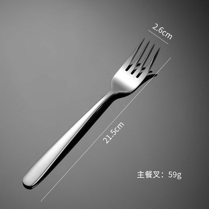 【Heavy】HOTEL Stainless Steel Cutlery Table Dinner Spoon Fork Steak Knife Dessert Soup Coffee Cake Tea Cutleries Sudu