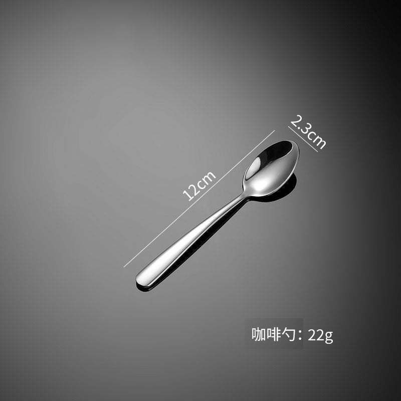 【Heavy】HOTEL Stainless Steel Cutlery Table Dinner Spoon Fork Steak Knife Dessert Soup Coffee Cake Tea Cutleries Sudu