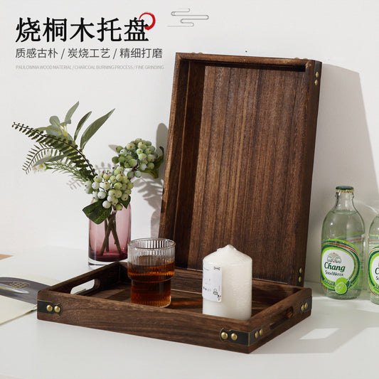 Dark Wood Tray Series