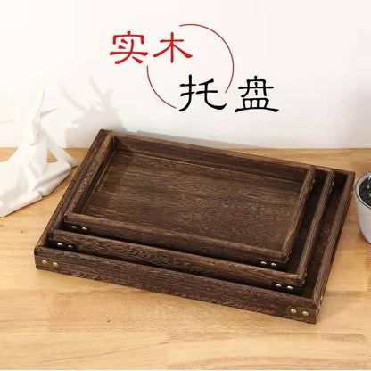 Dark Wood Tray Series