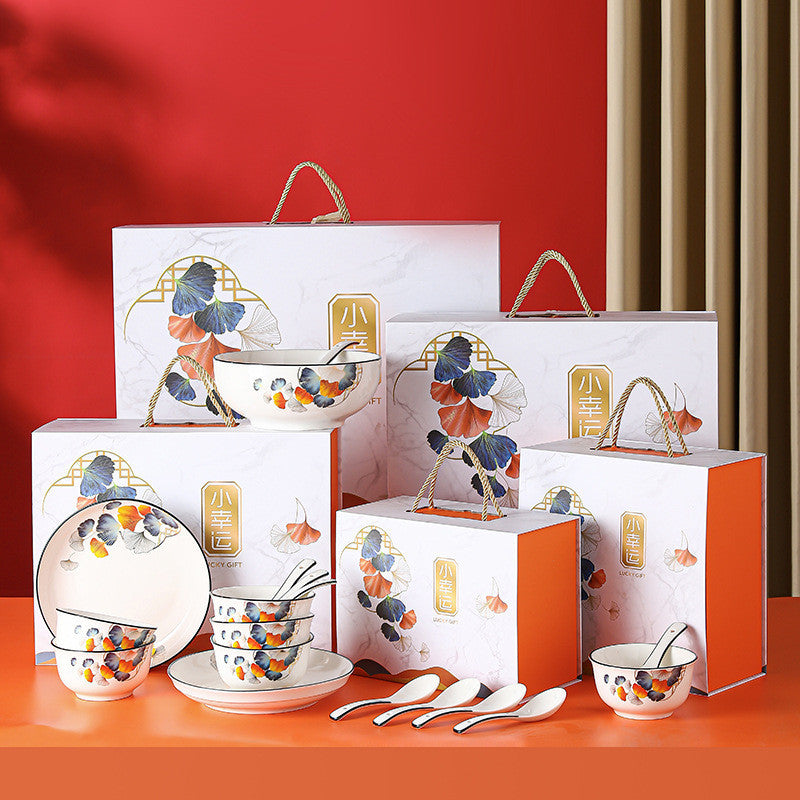 【Premium】Traditional Japanese Style Rice Bowl Porcelain Bowl Ceramic Mangkuk Set Ceramik Soup Tableware New Year Gift