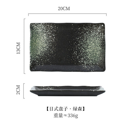 8 inch Rectangle Plate (Japanese Series)