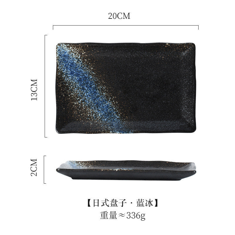 8 inch Rectangle Plate (Japanese Series)