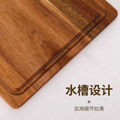 ANJU アンジュ Pizza Tray Acacia Wood Non-stick Round Rectangle Bread Plate Steak Plate Cutting Board Cheese Cutting Fruit