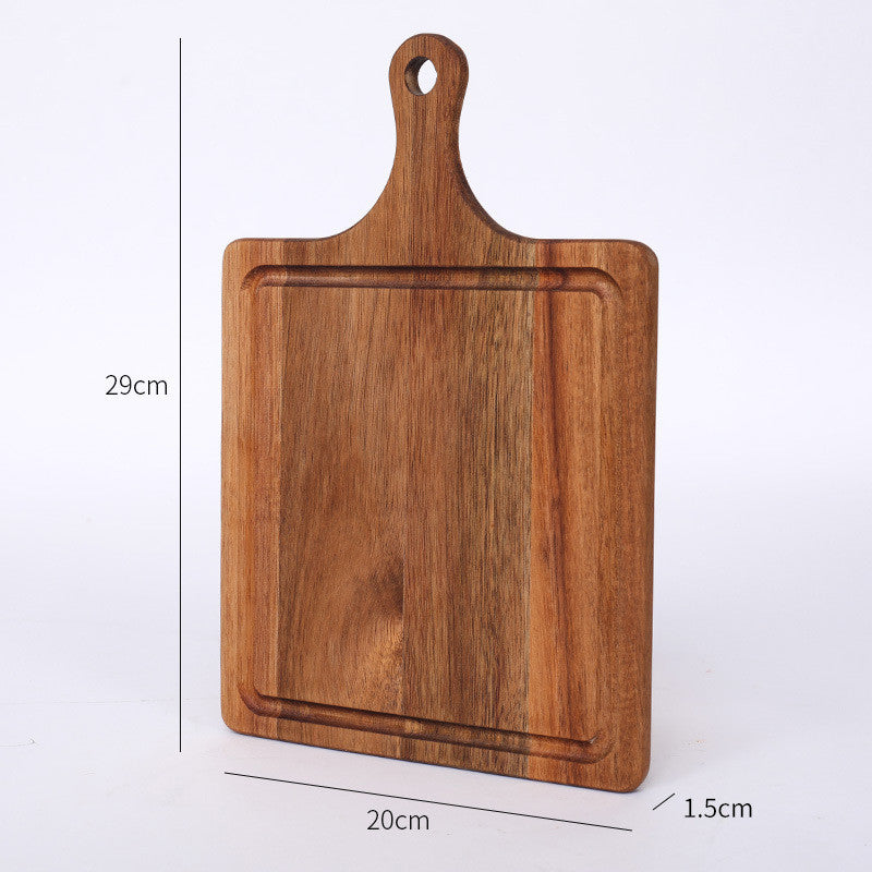 ANJU アンジュ Pizza Tray Acacia Wood Non-stick Round Rectangle Bread Plate Steak Plate Cutting Board Cheese Cutting Fruit