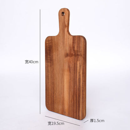 ANJU アンジュ Pizza Tray Acacia Wood Non-stick Round Rectangle Bread Plate Steak Plate Cutting Board Cheese Cutting Fruit