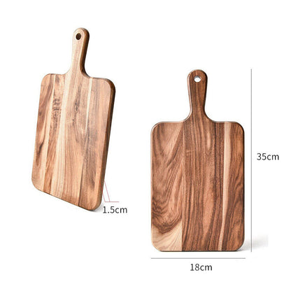 ANJU アンジュ Pizza Tray Acacia Wood Non-stick Round Rectangle Bread Plate Steak Plate Cutting Board Cheese Cutting Fruit