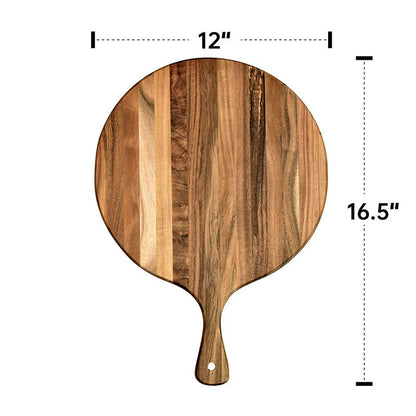 ANJU アンジュ Pizza Tray Acacia Wood Non-stick Round Rectangle Bread Plate Steak Plate Cutting Board Cheese Cutting Fruit