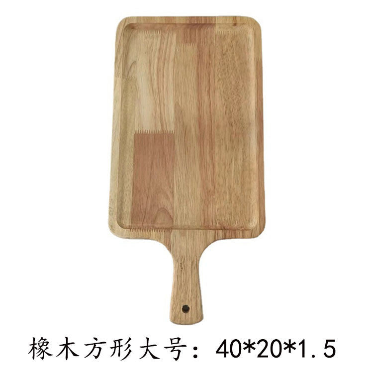 ANJU アンジュ Pizza Tray Solid Wood Non-stick Round Rectangle Bread Plate Steak Plate Cutting Board Cheese Cutting Fruit