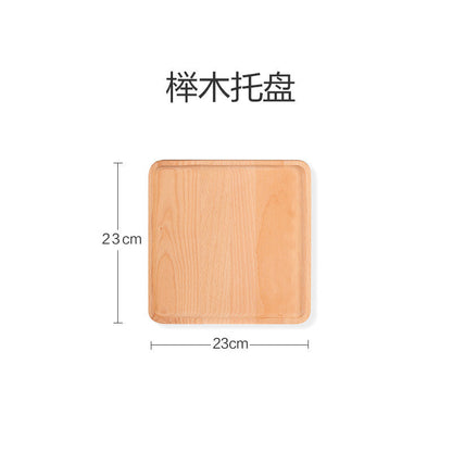 ANJU アンジュ Pizza Tray Solid Wood Non-stick Round Rectangle Bread Plate Steak Plate Cutting Board Cheese Cutting Fruit