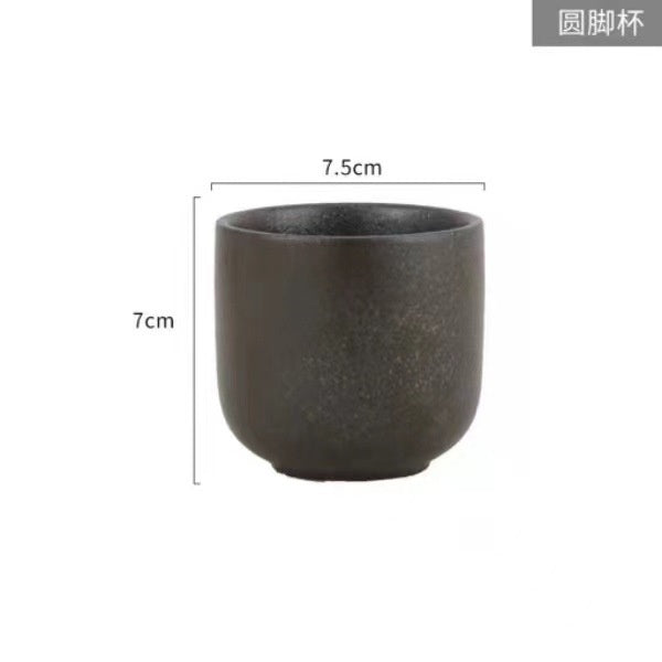 ANJU アンジュ Japanese Style Vintage Stripped Ceramic Cup/ Tea Cup/ Mini Size Cup || 日式陶瓷线条杯复古杯小型茶杯陶瓷杯