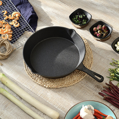 SPECIAL COMBO -16/20/26cm Pre-Seasoned Pure Cast Iron Skillet NonStick FryingPan Outdoor Camping Kuali 无涂层铸铁锅