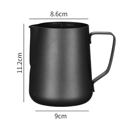 (Ready Stock)Coffee Espresso Milk Frothing Pitcher Jug Stainless Steel Teflon Rainbow 350ml |550ml| 600ml