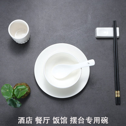 5STAR WHITE CERAMIC PORCELAIN RICE BOWL SOUP BOWL NOODLE BOWL SALAD BOWL DESSERT BOWL MANGKUK