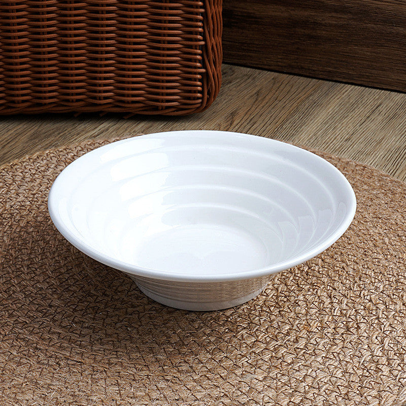 5STAR WHITE CERAMIC PORCELAIN RICE BOWL SOUP BOWL NOODLE BOWL SALAD BOWL DESSERT BOWL MANGKUK