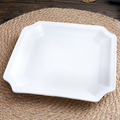 5STAR WHITE PORCELAIN OVAL RIM DINNER FISH PLATE TABLEWARE DISH MAKANAN PUTIH PINGGAN RICE PLATE FRUIT PLATE