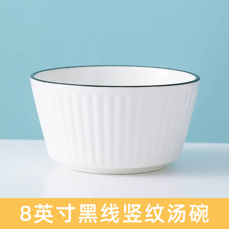 YAMADA Japanese Style Nordic Premium Ceramic Dinnerware Dinner Set Ceramic Plates Bowl Set Pinggan Mangkuk Seramik Raya