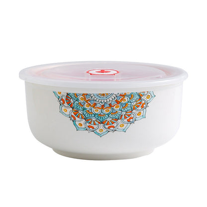 Bohemian Bowl Container Set Ceramic Bowl Set Bowl With Lid Food Storage Container Giftbox Raya Doorgift Mangkuk Keramik