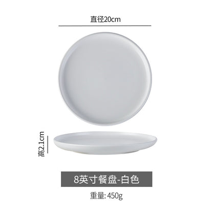 ANJU アンジュceramic tableware plate pinggan dessert plate dinner plate breakfast plate western plate pizza【🔥 Ready Stock🔥】