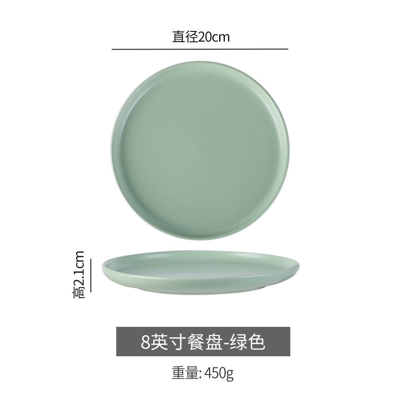 ANJU アンジュceramic tableware plate pinggan dessert plate dinner plate breakfast plate western plate pizza【🔥 Ready Stock🔥】