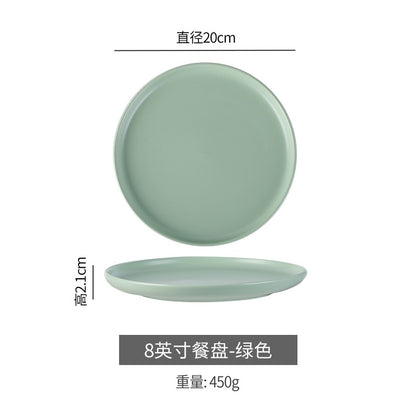 ANJU アンジュceramic tableware plate pinggan dessert plate dinner plate breakfast plate western plate pizza【🔥 Ready Stock🔥】