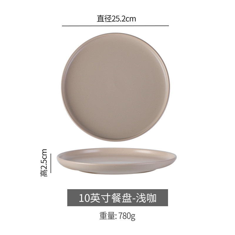 ANJU アンジュceramic tableware plate pinggan dessert plate dinner plate breakfast plate western plate pizza【🔥 Ready Stock🔥】