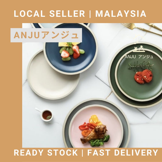 ANJU アンジュNordic Style ceramic tableware plate pinggan dessert plate dinner plate breakfast plate western plate pizza