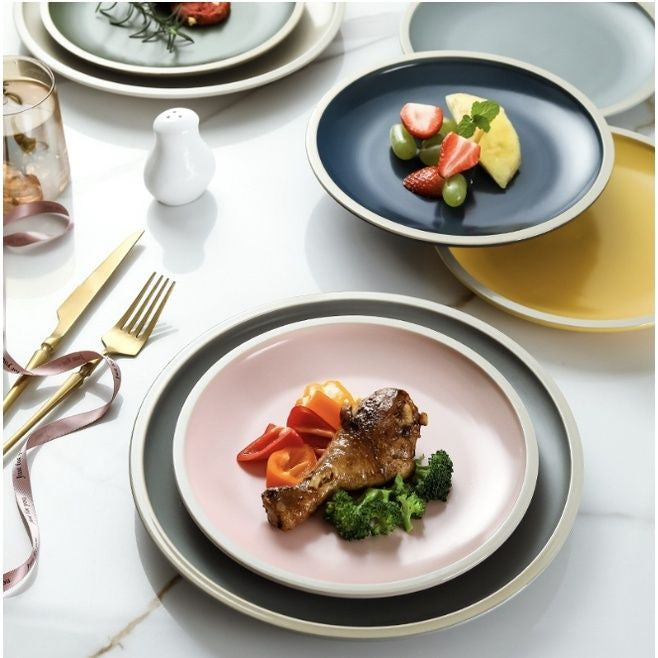 ANJU アンジュNordic Style ceramic tableware plate pinggan dessert plate dinner plate breakfast plate western plate pizza