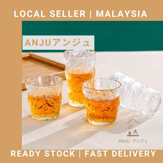 1pc Glacier Transparent Glass Mug