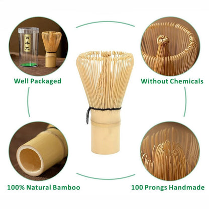 1PC Bamboo Chasen Japanese Matcha Whisk Brush Tool For Green Tea Powder