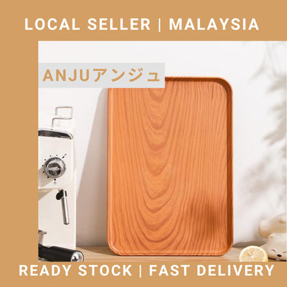 Thicken Bamboo Serving Food Tray Tea Tray Wooden Tray Zen Decoration Japanese Style Tray Fruit Platters Dinner Plate木质托盘