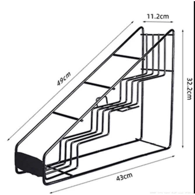 (READY STOCK)Syrup Storage Rack 4 Shelves Da Vinci Monin Bottle Display Racking Made Neat Organizer