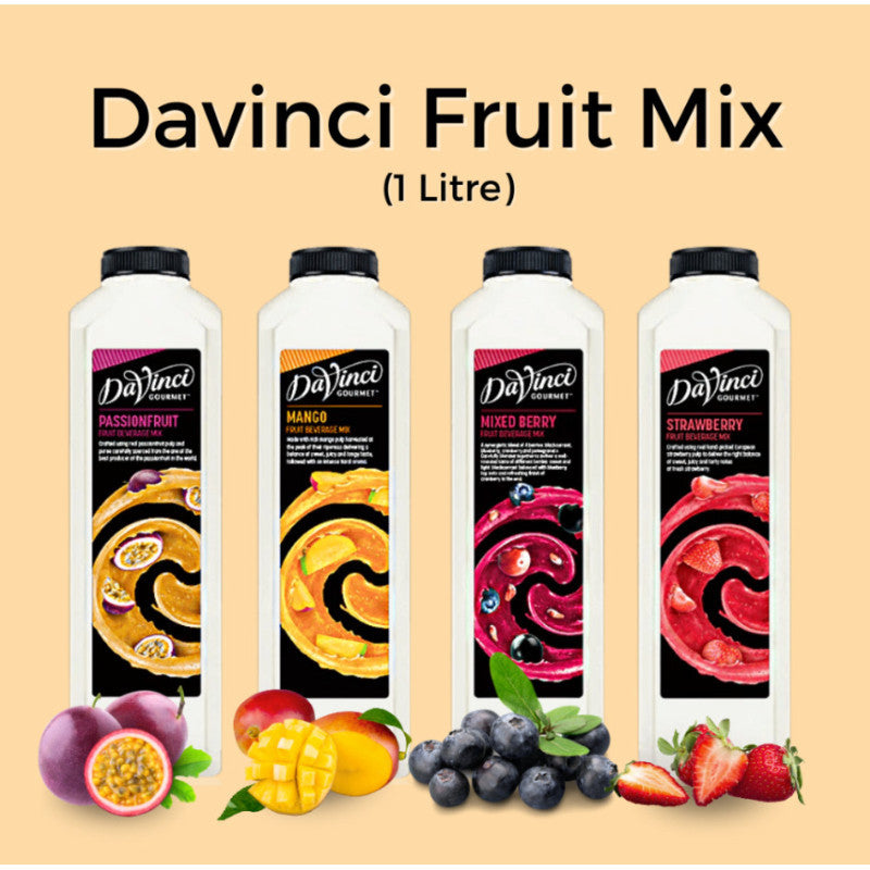 (Ready Stock) DaVinci Gourmet Fruit Mixes & Concentrates Various Flavour Sauce 1L