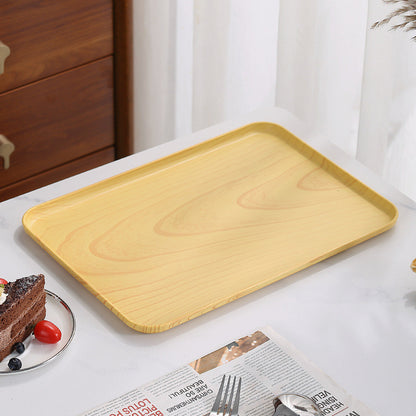 Thicken Bamboo Serving Food Tray Tea Tray Wooden Tray Zen Decoration Japanese Style Tray Fruit Platters Dinner Plate木质托盘