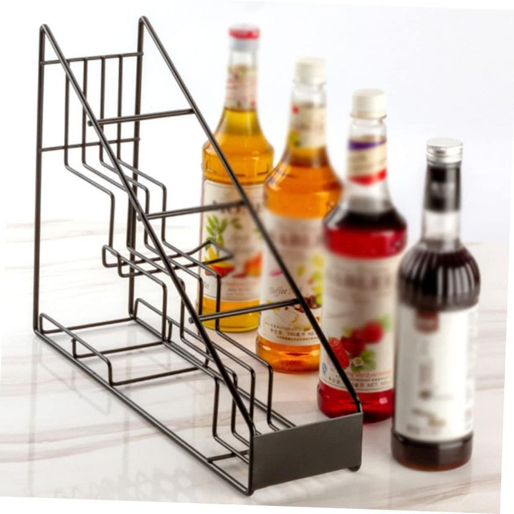 (READY STOCK)Syrup Storage Rack 4 Shelves Da Vinci Monin Bottle Display Racking Made Neat Organizer