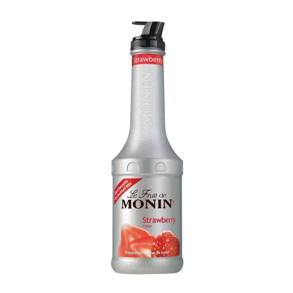 (Ready Stock)MONIN Puree Fruit Mix 1 Litre Various Flavors Strawberry Passion Fruit Peach